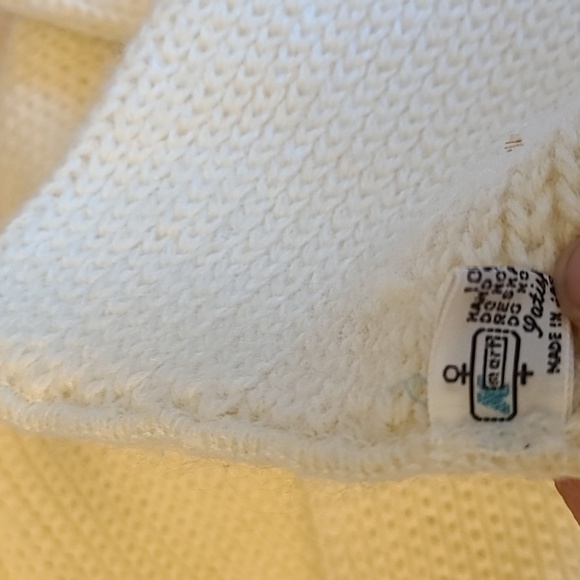 CREAM COLORED HAT AND SCARF COMBO - Picture 3 of 8